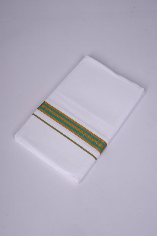 FS-107 W/S DHOTI 2.00 MTR - GOLD GREEN