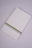 SD-12 WHITE DOUBLE DHOTI  3.70 MTR - Green