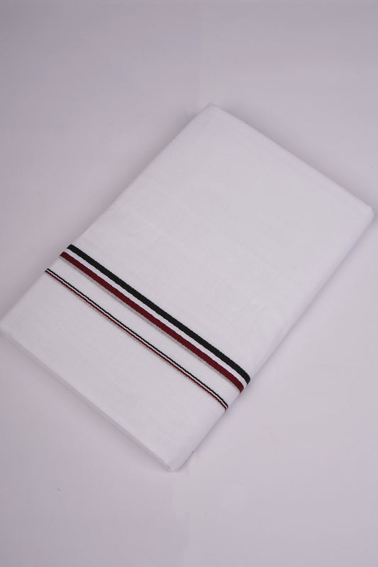 ADMKSR WHITE DOUBLE DHOTI  3.80 MTR