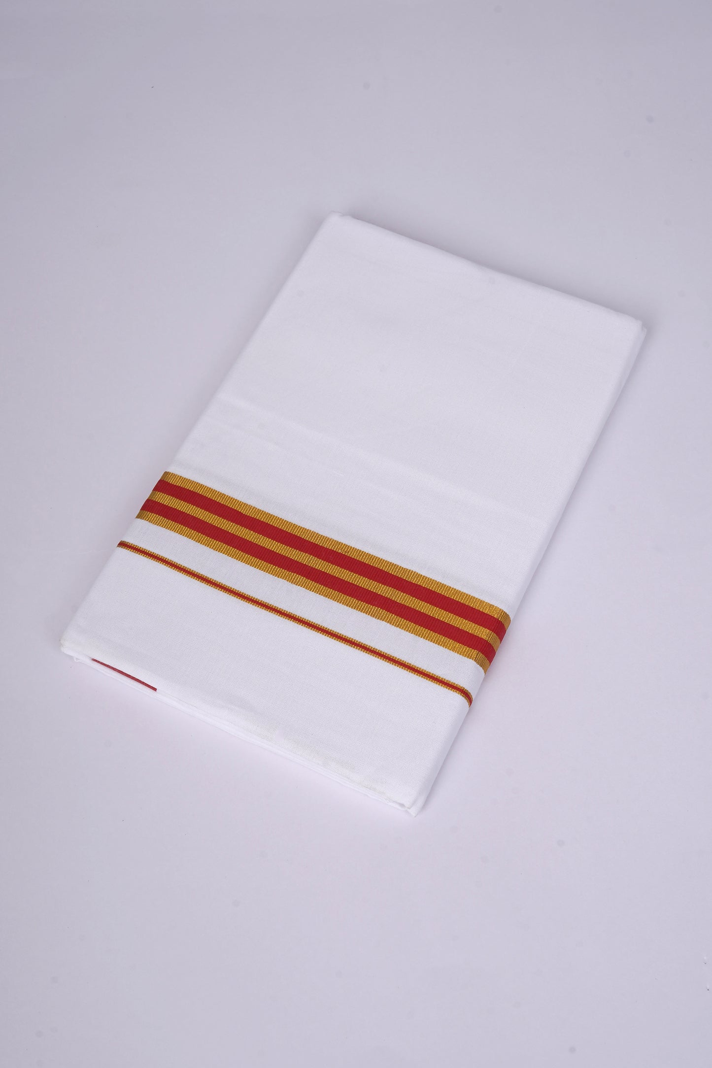 FS-107 W/S DHOTI 2.00 MTR - GOLD RED