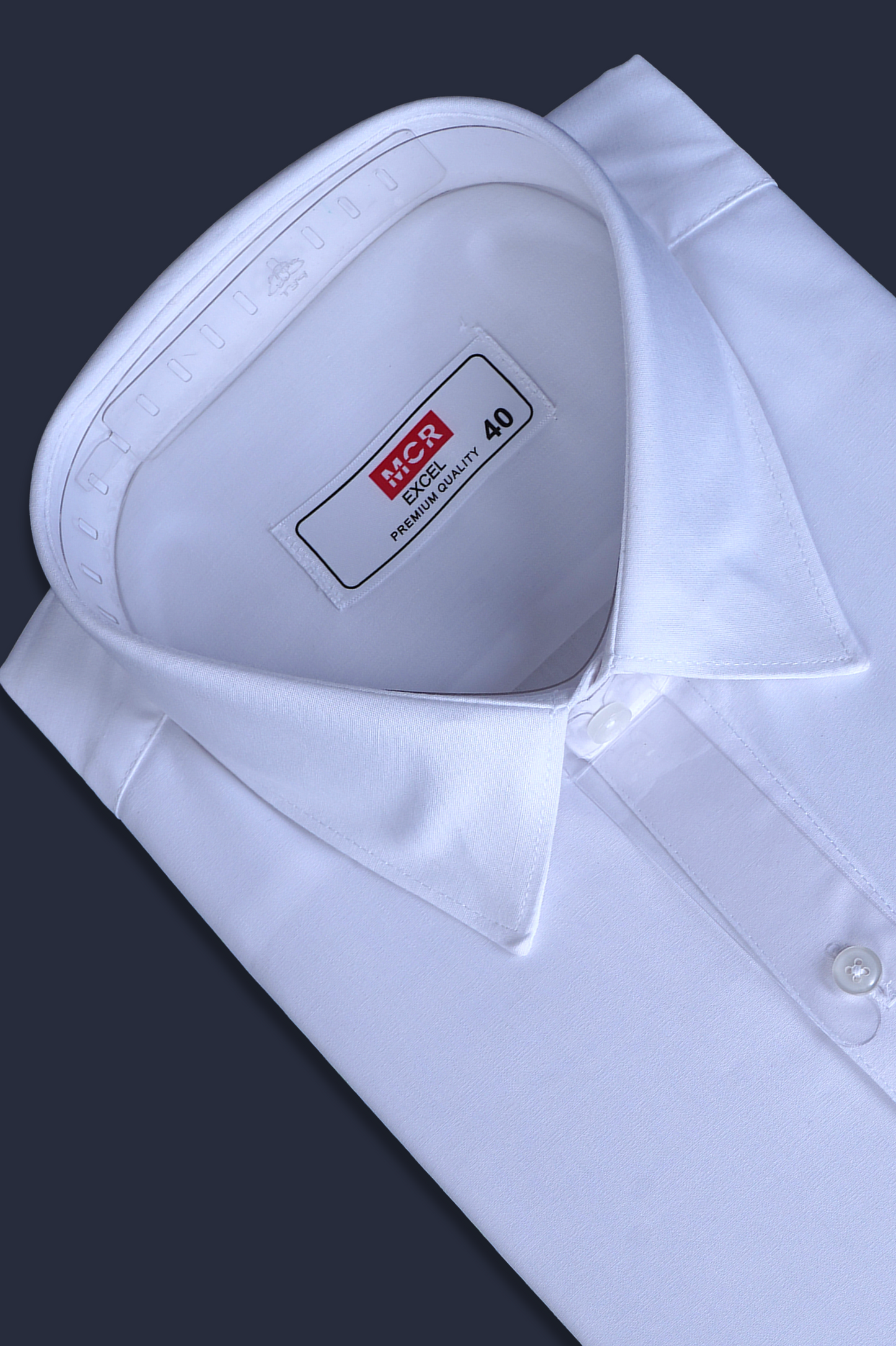 MCR EXCEL Half Sleeve Formal White Shirt For Men