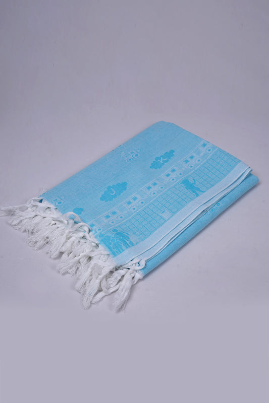 JACQU COTTON COTTON - CBT-19 BATH TOWEL - 30X60 - BLUE