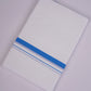HD-23 WHITE DOUBLE DHOTI  4.00 MTR - blue
