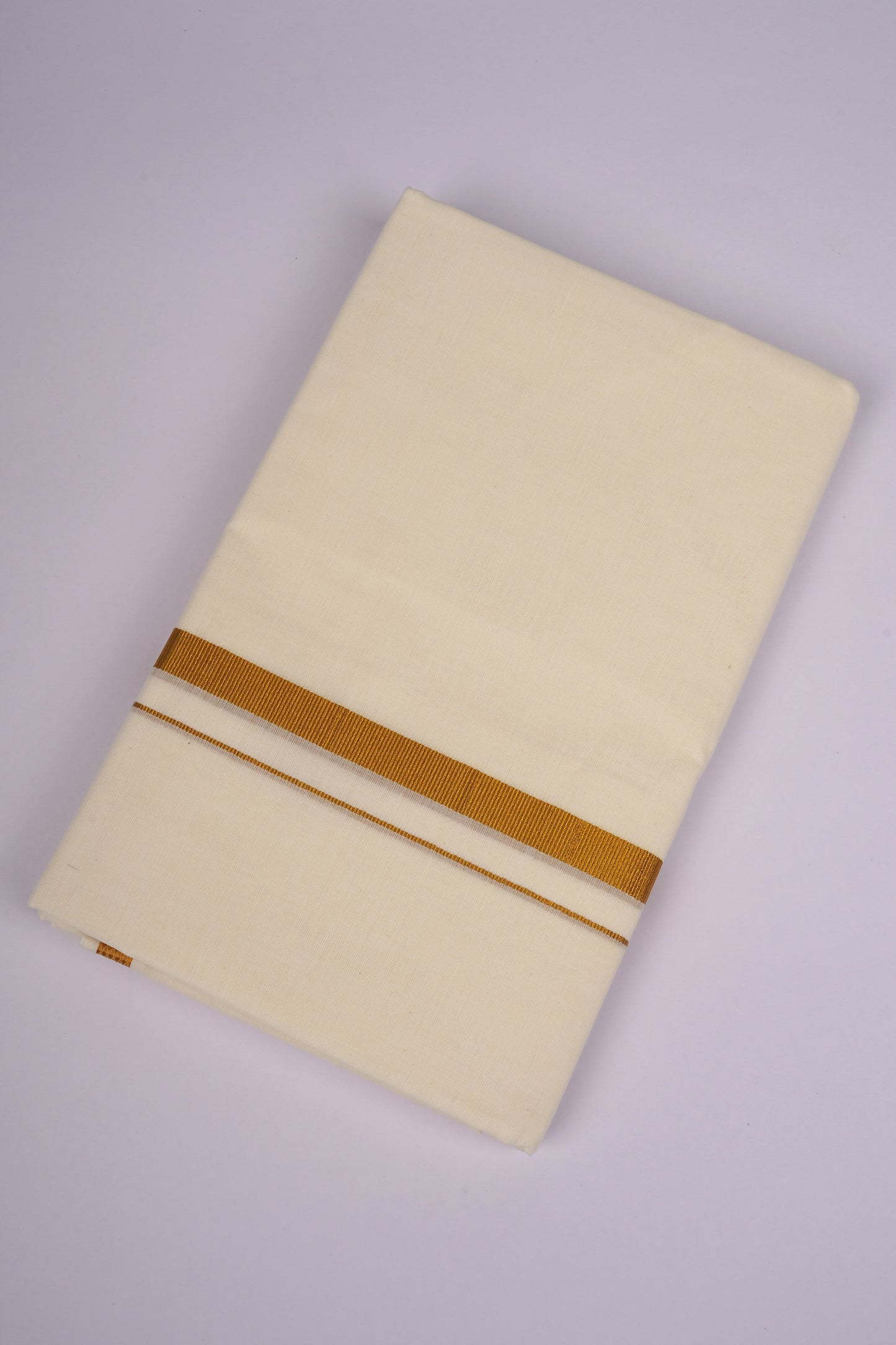 GLD-97C CREAM DOUBLE DHOTI    3.80 MTR