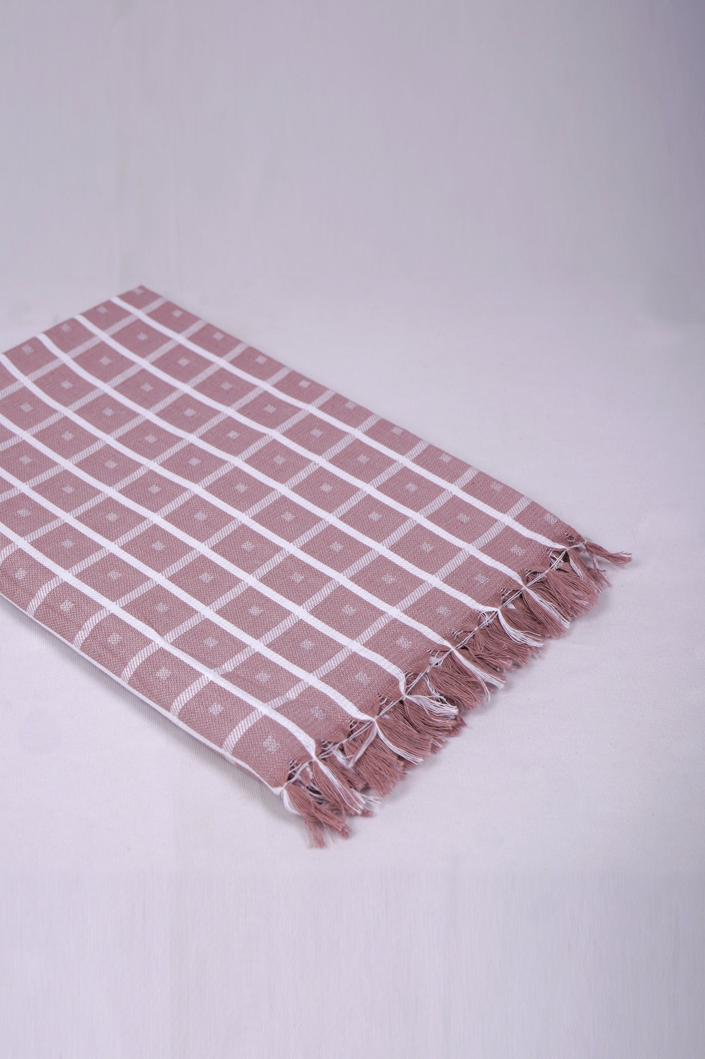 COLOUR BIGCHECK COTTON - CBT-23 BATH TOWEL - 30X60 - LIGHT PINK