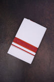 FD-176 W/D DHOTI 3.80 MTR-Red