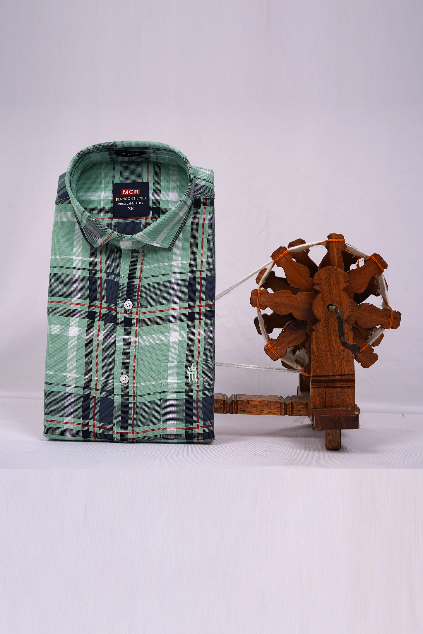 MCR BIANCO CHECKS 91005 Full Sleeve Formal Color Shirt For Men