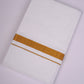 GLD-80 WHITE DOUBLE DHOTI  3.80 MTR