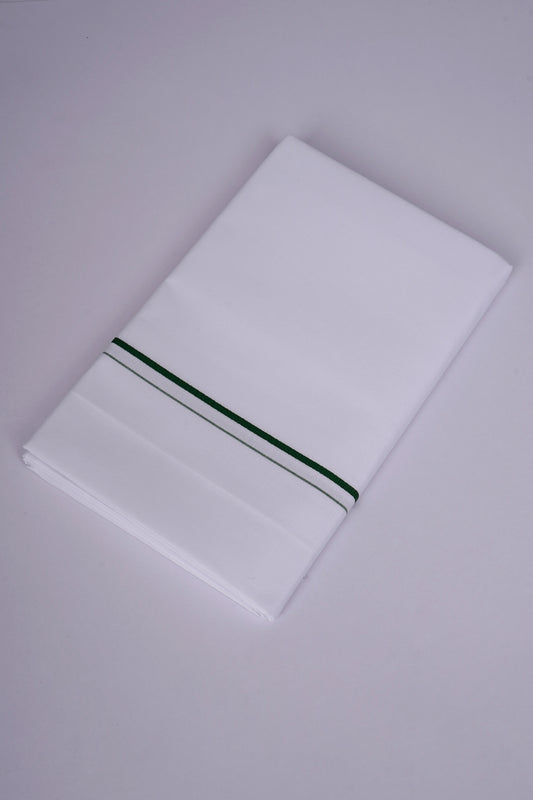 SS-STAIN FREE W/S DHOTI  2.00 MTR - Green