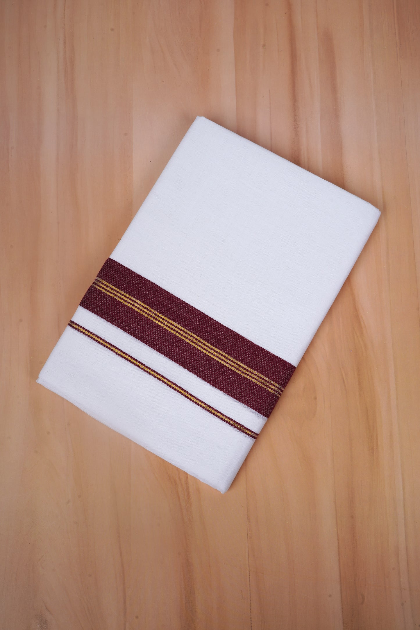 FCD-606 W/D DHOTI 3.80 MTR - Coffee Brown