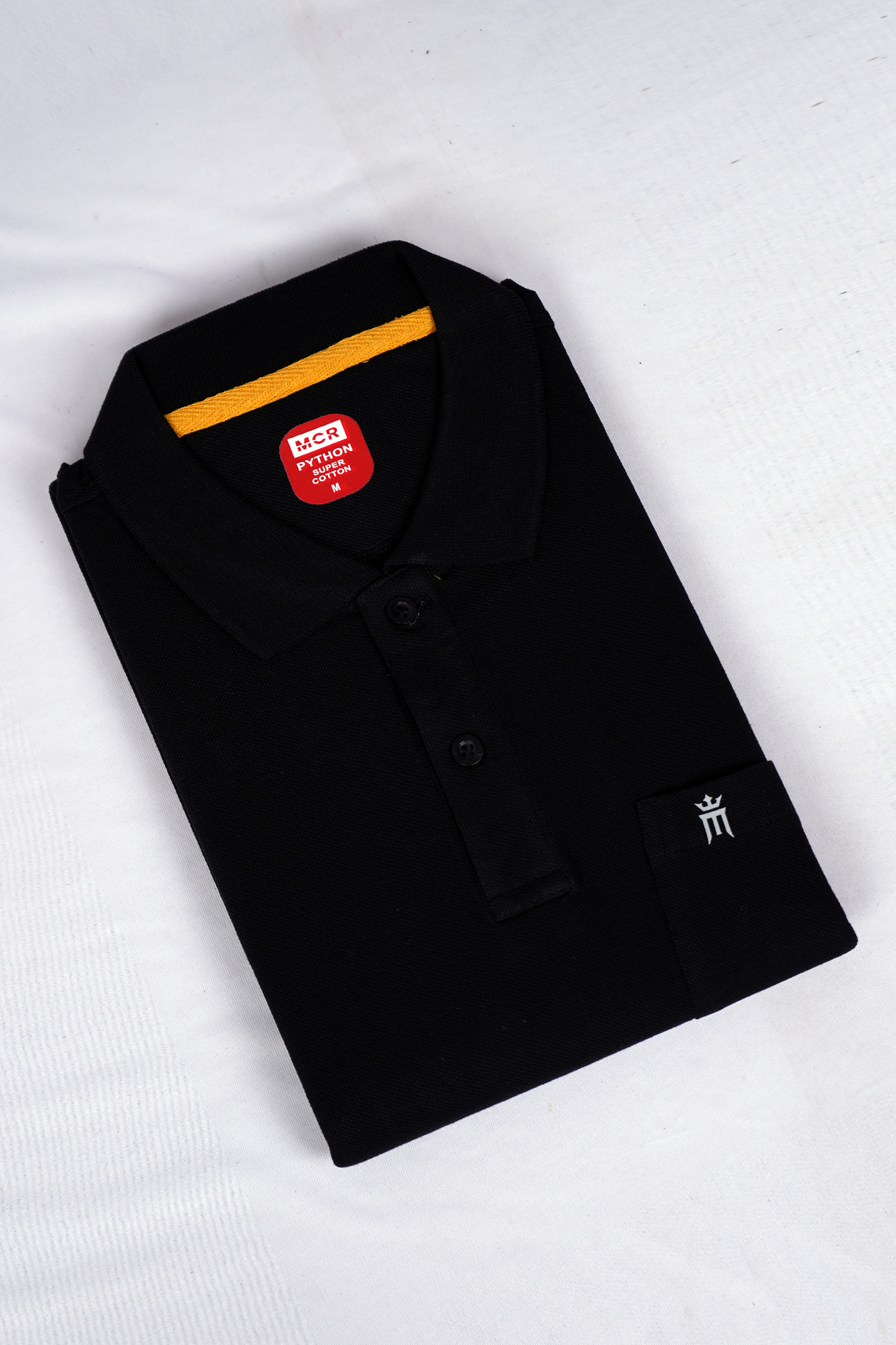 Python Plain Black Color T-Shirt - 70001