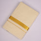 GLD-11C CREAM DOUBLE DHOTI  4.00 MTR