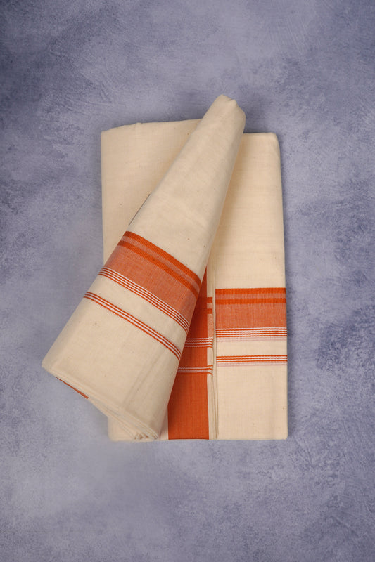 FCD-331C C/D DHOTI  3.80 MTR-Dark Orange