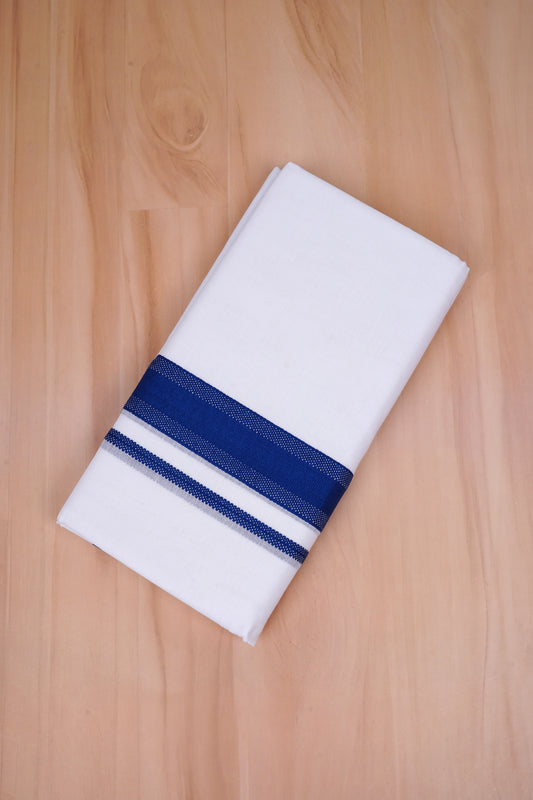 FCD-246 W/D DHOTI 4.00 MTR-Dark Blue