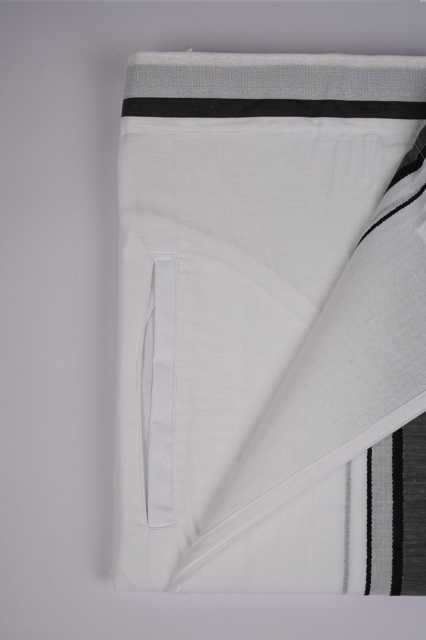 PKT FD-02 VELCRO WHITE DOUBLE DHOTI - Gray