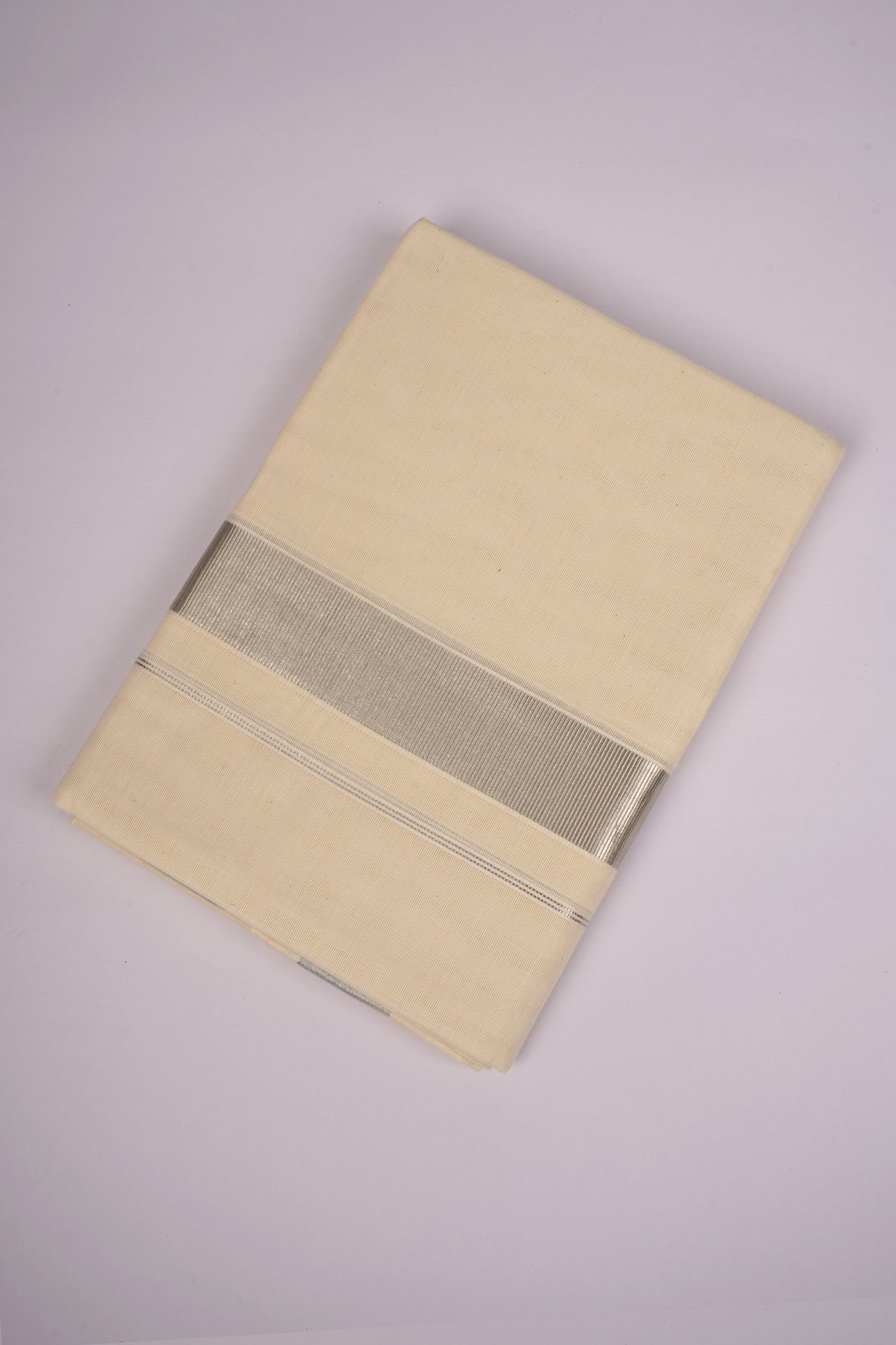 SLD-92C CREAM DOUBLE DHOTI  4.00 MTR
