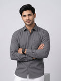 MCR Men Formal Colour Shirt - Dark grey 92057 ICE BERG