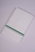 SD-14 WHITE DOUBLE DHOTI 3.80 MTR - Green