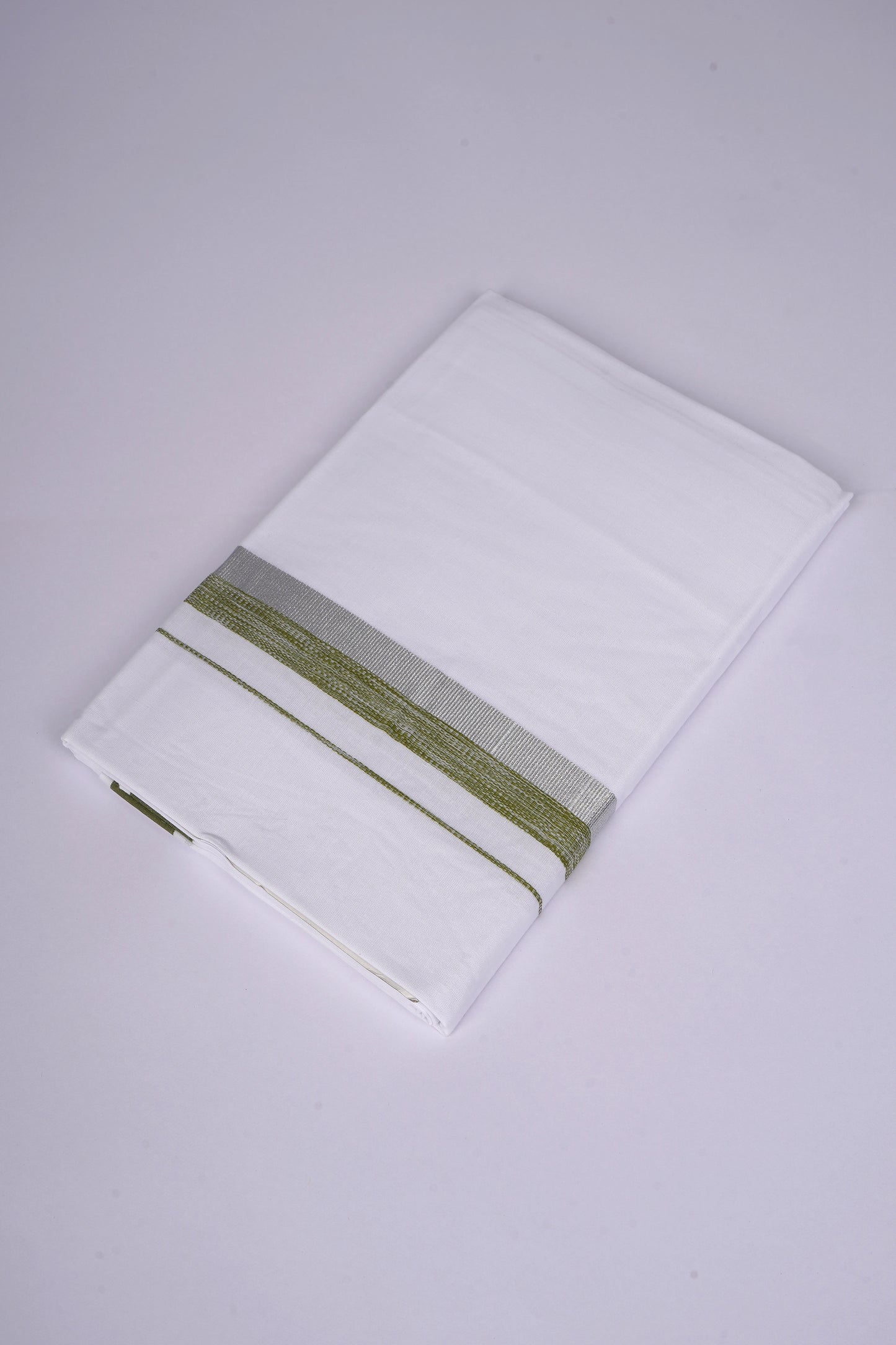 FS-124 W/S DHOTI  1.90 MTR - Silver Green