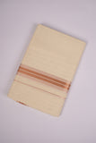 COPPER-12C CREAM DOUBLE DHOTI  4.00 MTR