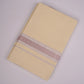 RGD-04C CREAM DOUBLE DHOTI  4.00 MTR