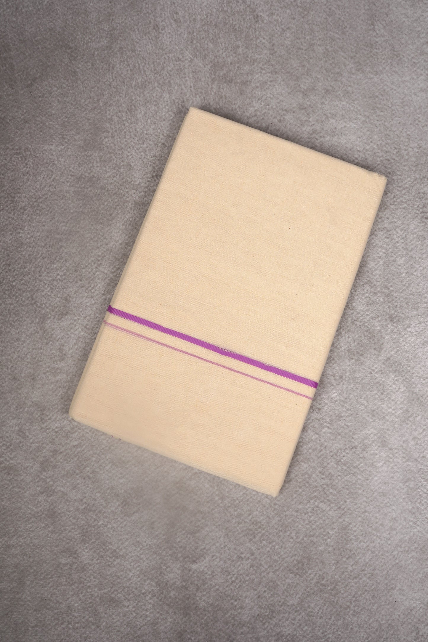 SD-07C CREAM DOUBLE DHOTHIE 3.80 MTR - Pink