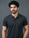Python Plain Chargoal Milange Color T-Shirt - 70003