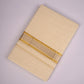 GLD-149C CREAM DOUBLE DHOTI  4.00 MTR