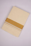 ZENITH GOLD 2 CREAM DOUBLE DHOTI  4.00 MTR