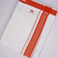 PKT FD-02 VELCRO WHITE DOUBLE DHOTI - Light Orange