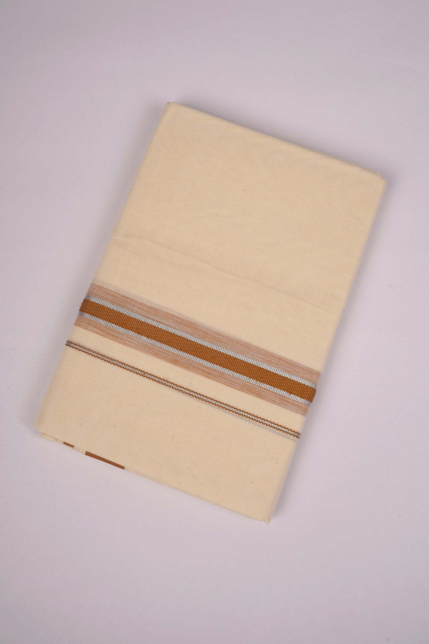 FD-187C C/D DHOTI  3.80 MTR-Light brown