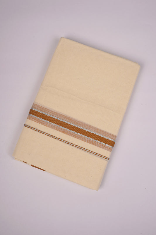 FD-187C C/D DHOTI  3.80 MTR-Light brown