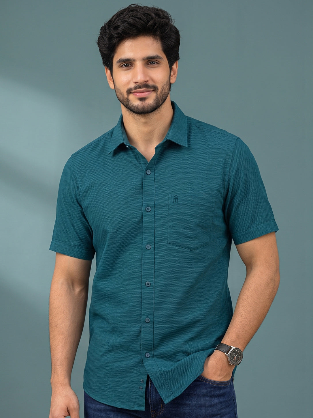 MCR VEGA FORD 23003 Half Sleeve Formal Color Shirt For Men