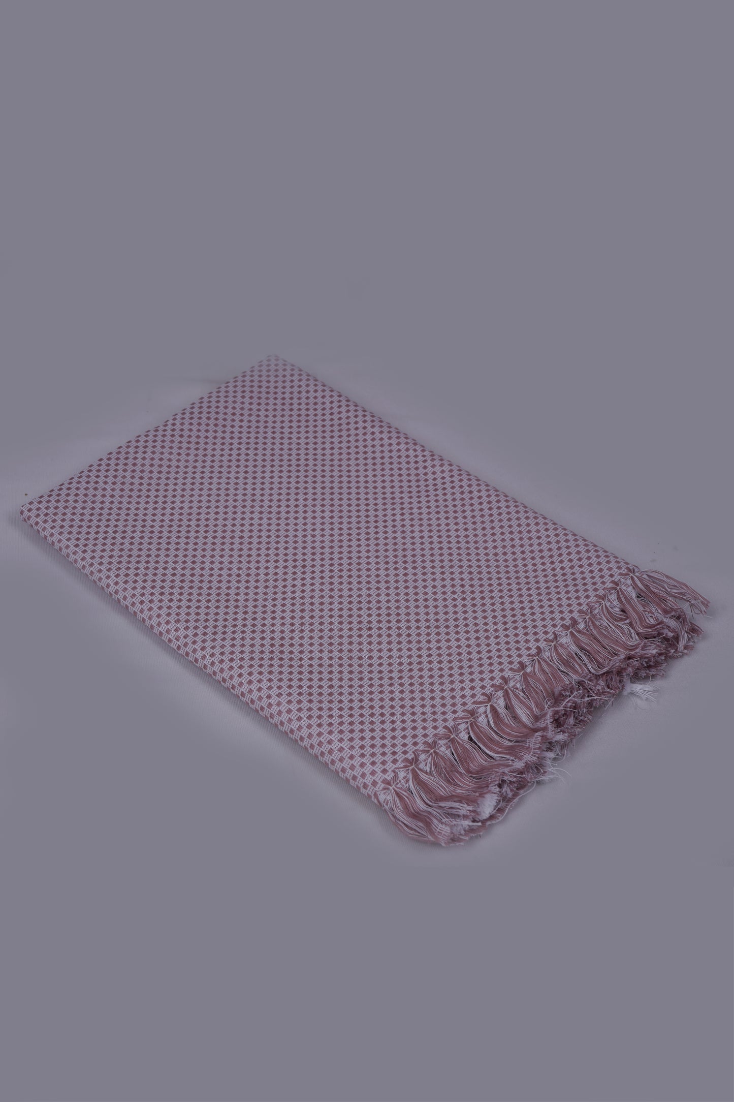 COLOUR MINICHECK COTTON - CBT-24 BATH TOWEL - 30X60 - LIGHT SHADOW PINK