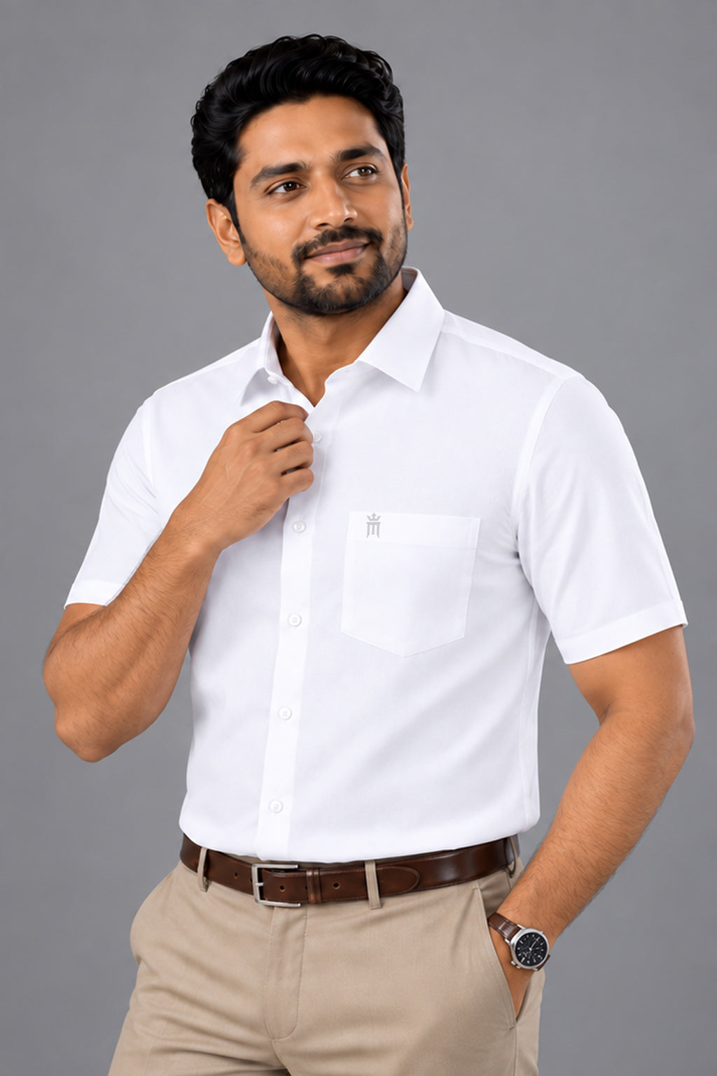 Bravo OYT Formal White Shirt For Men