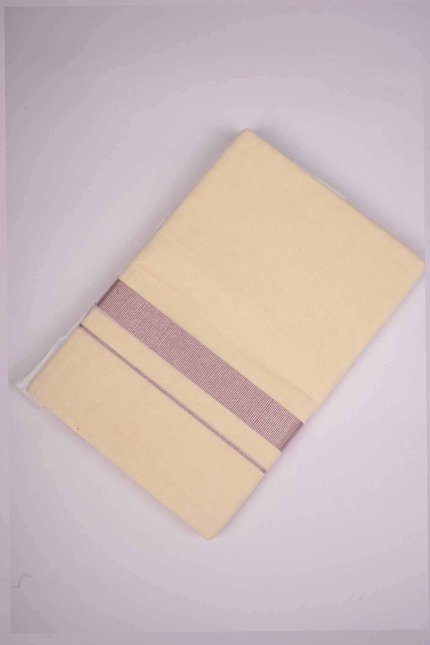 GLD-135C CREAM DOUBLE DHOTI  3.80 MTR