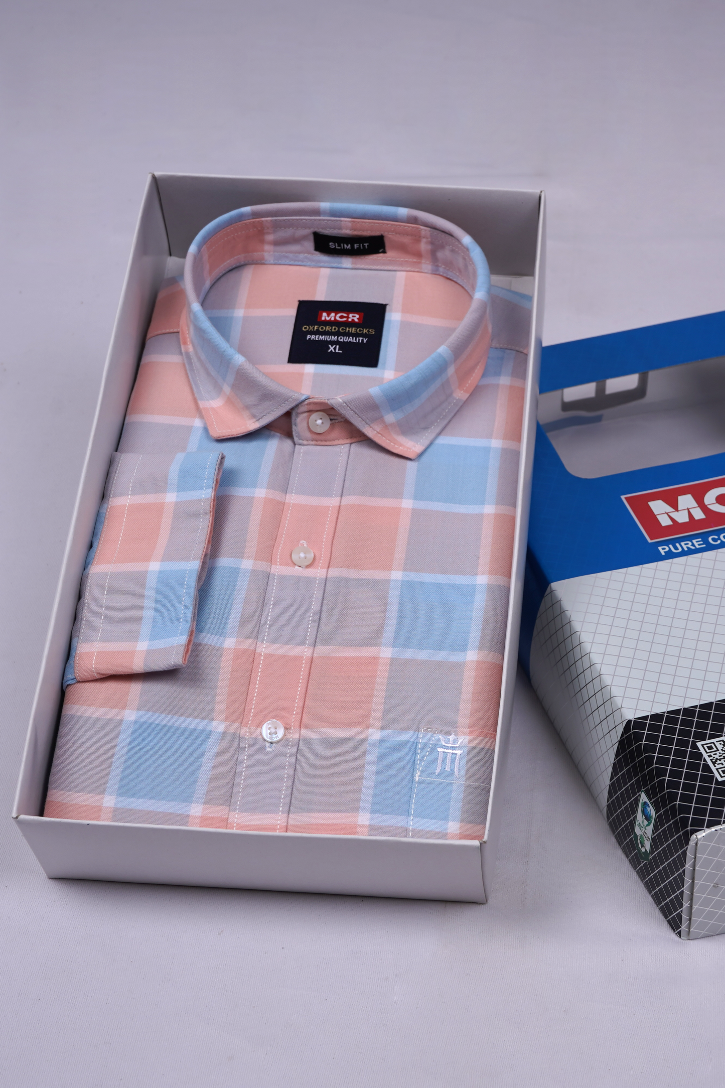 MCR OXFORD 89002 Full Sleeve Formal Color Shirt For Men