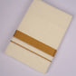 GLD-39C CREAM DOUBLE DHOTI  4.00 MTR