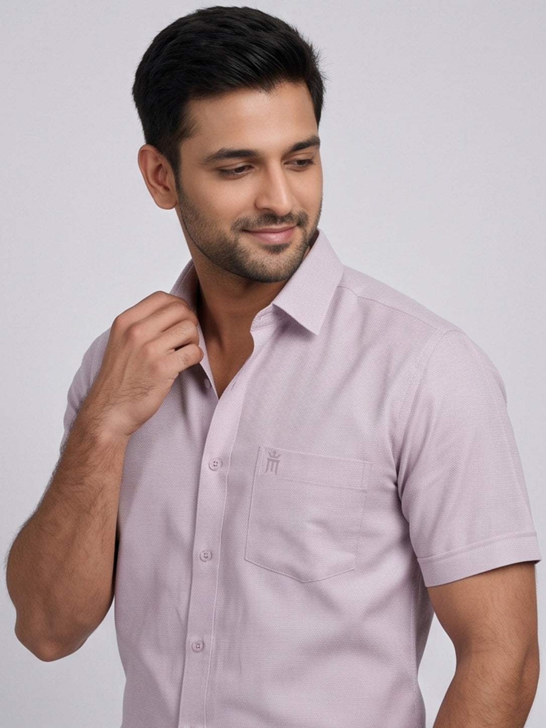 MCR Men Formal Colour Shirt - Dusty rose 82506 Hydrogen
