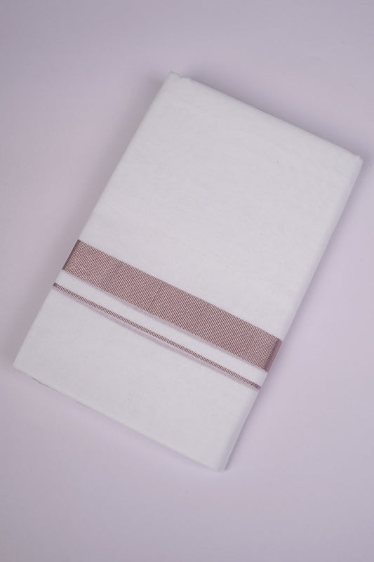 450 RGD-01 WHITE DOUBLE DHOTI  4.50 MTR