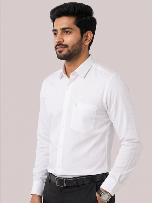 President Formal White Men Shirt