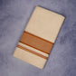 FCD-86C CREAM DOUBLE DHOTI  4.00 MTR - Brown