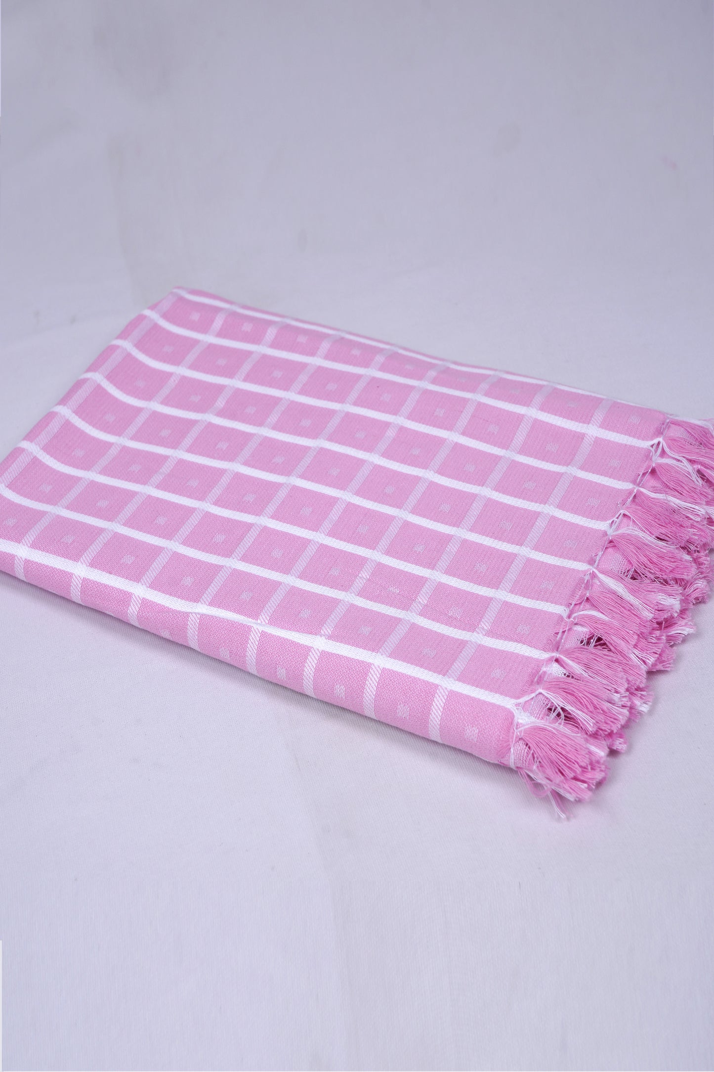 COLOUR BIGCHECK COTTON - CBT-23 BATH TOWEL - 30X60 - DARK PINK