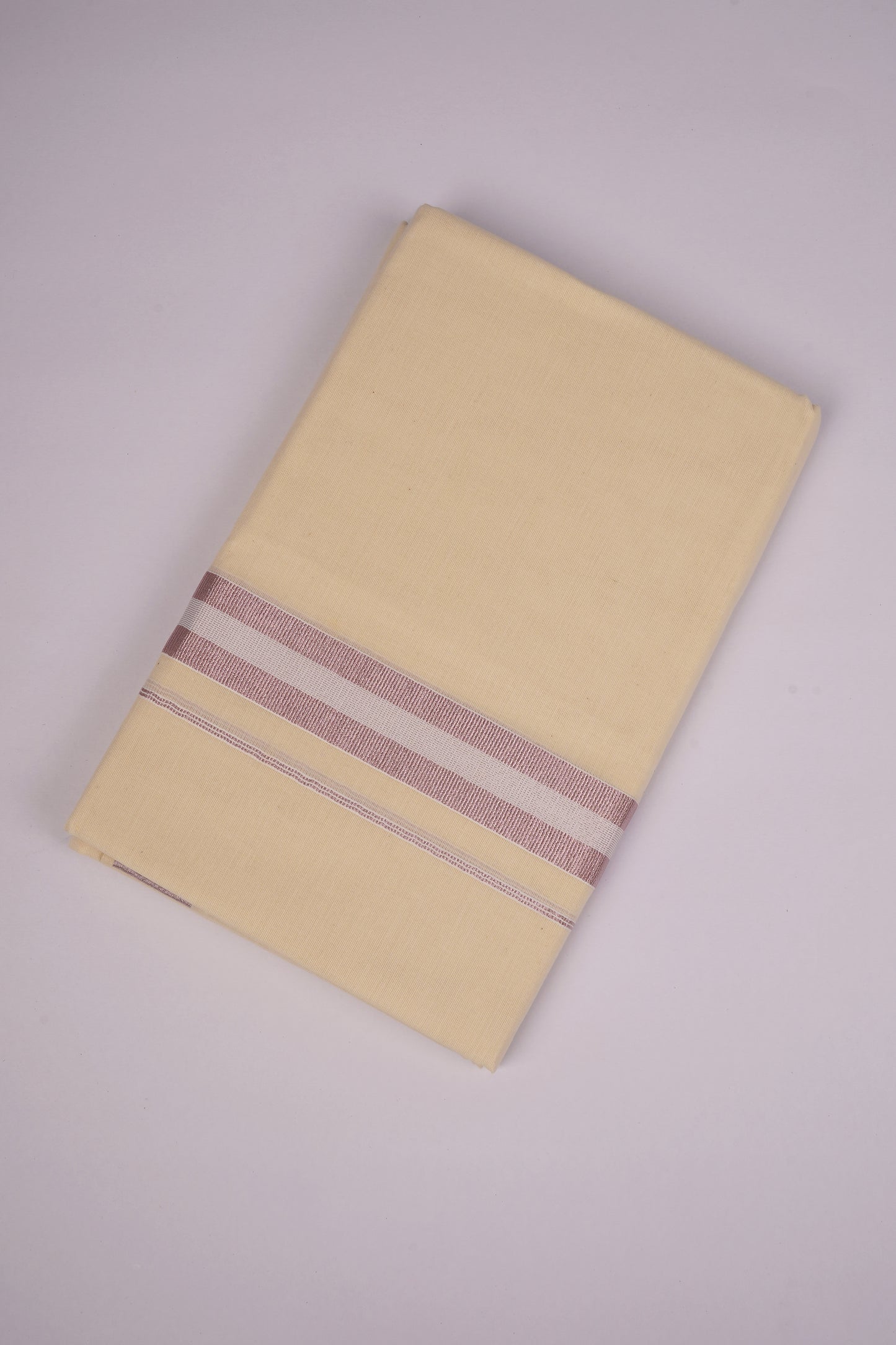 RGD-06C CREAM DOUBLE DHOTI  4.00 MTR