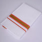 FS-103 W/S DHOTI 2.00 MTR - GOLD DARK ORANGE