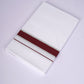 FS-96 W/S DHOTI 2.00 MTR - SILVER DARK MAROON