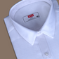 MCR LINEX Half Sleeve Formal White Shirt For Men-APPLE CUT