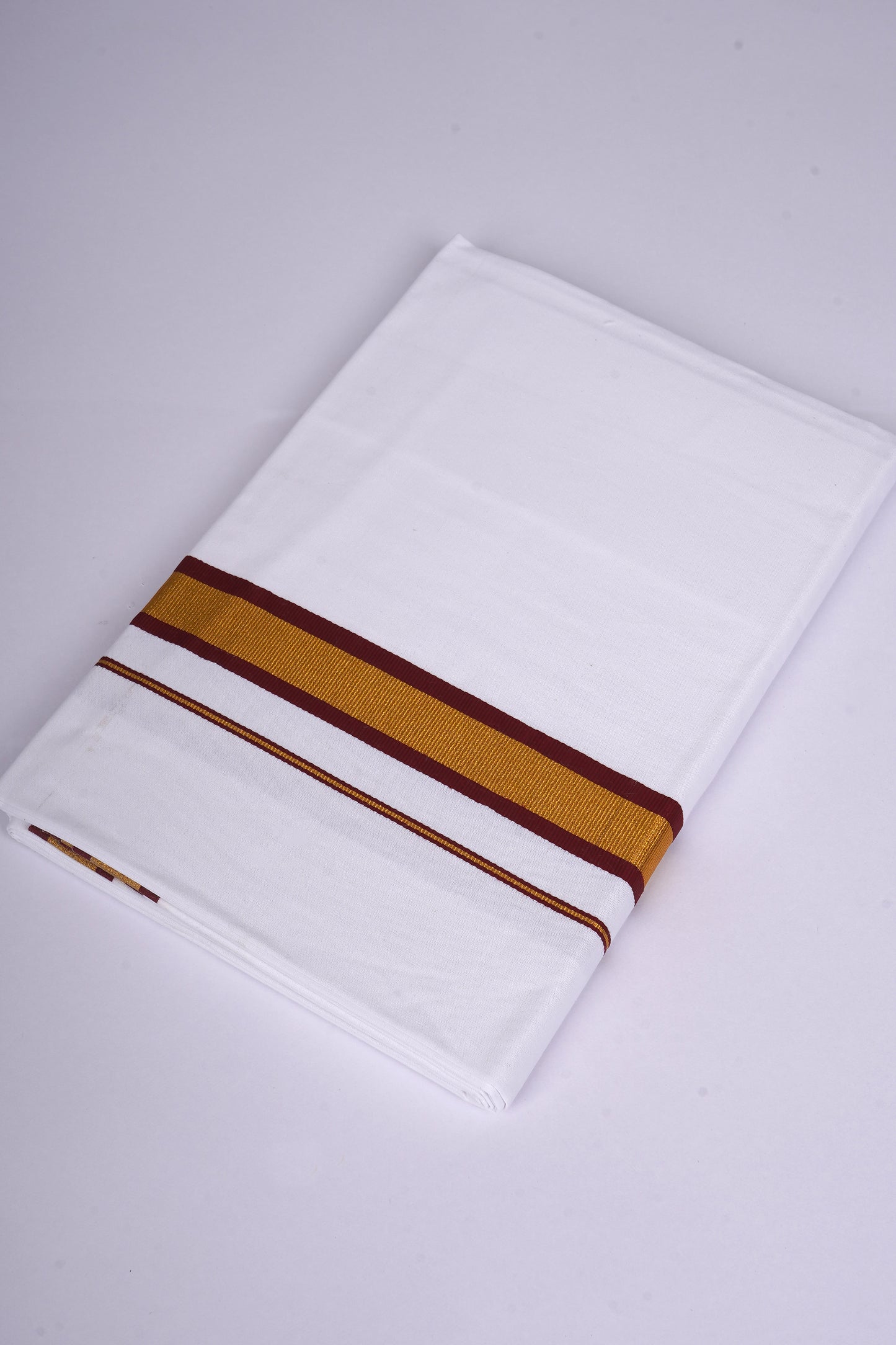 FS-103 W/S DHOTI 2.00 MTR - GOLD MAROON