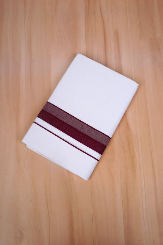 FCD-600 W/D DHOTI 3.80 MTR - Dark maroon