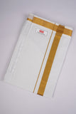 PKT GLS-02 VELCRO WHITE SINGLE DHOTI